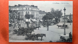 CPA (72) Le Mans.  Cour De La Gare.   Attelages.   (8A.975)d - Le Mans