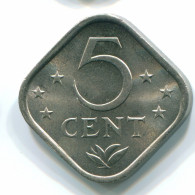 5 CENTS 1971 NIEDERLÄNDISCHE ANTILLEN Nickel Koloniale Münze #S12194.D.A - Netherlands Antilles