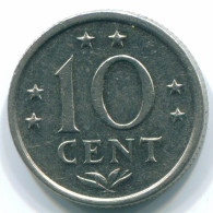 10 CENTS 1971 ANTILLAS NEERLANDESAS Nickel Colonial Moneda #S13389.E.A - Niederländische Antillen