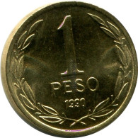 1 PESO 1990 CHILE UNC Moneda #M10146.E.A - Chili