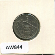 5 PESETAS 1957 SPAIN Coin #AW844.U.A - 5 Pesetas