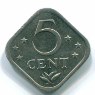 5 CENTS 1982 ANTILLES NÉERLANDAISES Nickel Colonial Pièce #S12357.F.A - Antilles Néerlandaises