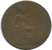 PENNY 1912 UK GREAT BRITAIN Coin #AG868.1.U.A - D. 1 Penny