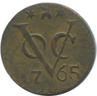 1765 ZEALAND VOC DUIT NETHERLANDS INDIES NEW YORK COLONIAL PENNY #AE717.16.U.A - Dutch East Indies