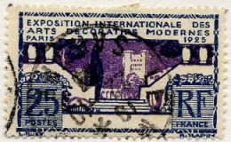 France Poste Obl Yv: 213 Mi:179 Expo Arts Décoratifs Modernes (TB Cachet Rond) - Used Stamps
