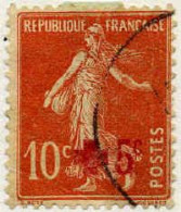 France Poste Obl Yv: 146 Mi:125 Semeuse Camée S/sol Fond Uni (cachet Rond) - Usati