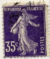 France Poste Obl Yv: 142 Mi:121a Voilier (Dents Courtes) - Used Stamps