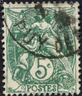 France Poste Obl Yv: 111 Mi:90 Type Blanc (beau Cachet Rond) - Oblitérés