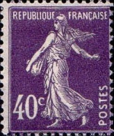 France Poste N* Yv: 236 Mi:216 Semeuse Camée Sans Sol Fond Uni (défaut Gomme) - Unused Stamps