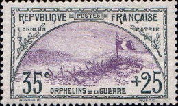 France Poste N* Yv: 152 Mi:132 Orphelins De La Guerre Tranchées (défaut Gomme) - Unused Stamps