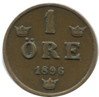 1 ORE 1896 SCHWEDEN SWEDEN Münze #AD211.2.D.A - Suède