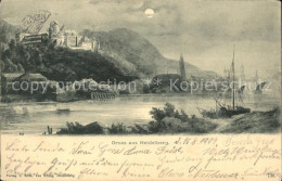 71683175 Heidelberg Neckar Neckarpartie Mit Schloss Heidelberg - Heidelberg