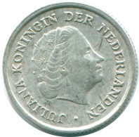 1/10 GULDEN 1962 NIEDERLÄNDISCHE ANTILLEN SILBER Koloniale Münze #NL12360.3.D.A - Niederländische Antillen