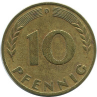 10 PFENNIG 1950 D WEST & UNIFIED GERMANY Coin #AD845.9.U.A - 10 Pfennig