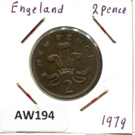 2 NEW PENCE 1979 UK GRANDE-BRETAGNE GREAT BRITAIN Pièce #AW194.F.A - 2 Pence & 2 New Pence