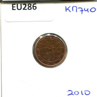 1 EURO CENT 2010 PORTUGAL Coin #EU286.U.A - Portugal