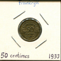 50 CENTIMES 1933 FRANKREICH FRANCE Französisch Münze #AM223.D.A - 50 Centimes