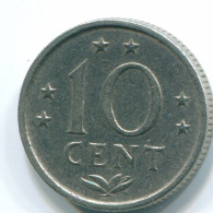 10 CENTS 1978 NETHERLANDS ANTILLES Nickel Colonial Coin #S13581.U.A - Niederländische Antillen