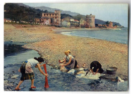 20  BASTIA  LA CORSE  OASIS DE BEAUTE  MARINE DE MIOMO PETIT PORT DE PECHEURS A PROXIMITE DE BASTIA   LAVEUSES CPM  1950 - Bastia