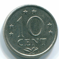 10 CENTS 1978 NETHERLANDS ANTILLES Nickel Colonial Coin #S13548.U.A - Niederländische Antillen