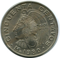 50 CENTAVOS 1980 MEXICO Coin #AH490.5.U.A - Mexico