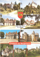 LOT DE 2 CPSM SUR LES CHATEAUX DE DORDOGNE (MONBAZILLAC LANQUAIS BANNES MONTASTRUC BRIDOIRE) - Andere & Zonder Classificatie