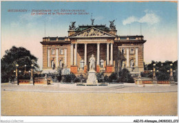 AGZP2-0134-ALLEMANGE - WIESBADEN - STAATSTHEATER MIT SCHILLERDENKMAL  - Wiesbaden