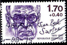 France Poste Obl Yv:2357 Mi:2485A Jean-Paul Sartre Philosophe (Obl.mécanique) - Oblitérés