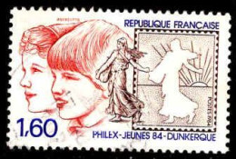 France Poste Obl Yv:2308 Mi:2440 Philex-Jeunes Dunquerke (cachet Rond) - Used Stamps
