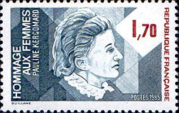 France Poste N** Yv:2361 Mi:2491 Pauline Kergomard Fondatrice De L'école Maternelle - Unused Stamps