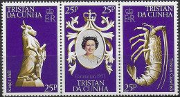 1978 Tristan Da Cunha Anniversary Of Coronation 3v. MNH SG. N. 239/41 - Autres & Non Classés