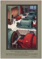 1926 - Iconographie - Turbo-alternateur De L'usine électrique De Gennevillier - Illustrateur Georges Dutriac - - Autres & Non Classés