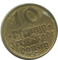 DANZIG 10 PFENNIG 1932 Dt. Reich ALLEMAGNE GERMANY #AD635.9.F.A - 10 Rentenpfennig & 10 Reichspfennig