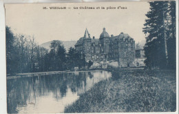 Vizille 38  Carte Circulée  Le Chateau Et La Piece D'Eau - Vizille