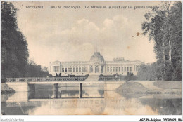 AGZP8-0752-BELGIQUE - TERVUEREN - DANS LE PARC ROYAL - LE MUSEE ET LE PONT SUR LES GRANDS BASSINS - Tervuren