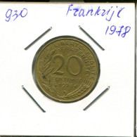 20 CENTIMES 1978 FRANCE Pièce Française #AN181.F.A - 20 Centimes