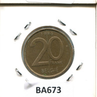 20 FRANCS 1996 DUTCH Text BELGIEN BELGIUM Münze #BA673.D.A - 20 Francs