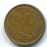1 CENT 1967 NETHERLANDS ANTILLES Bronze Fish Colonial Coin #S11147.U.A - Antilles Néerlandaises