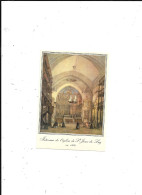 CARTE POSTALE 64 SAINT JEAN DE LUZ VIEILLES GRAVURES L'INTERIEUR DE L'EGLISE - Saint Jean De Luz