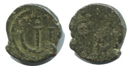 FLAVIUS JUSTINUS II FOLLIS Antike BYZANTINISCHE Münze  2.2g/15m #AB409.9.D.A - Bizantine
