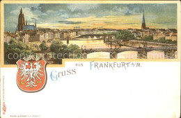 71681532 Frankfurt Main Wappen Litho  Frankfurt - Frankfurt A. Main