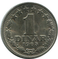 1 DINAR 1965 YOUGOSLAVIE YUGOSLAVIA Pièce #AZ586.F.A - Jugoslawien