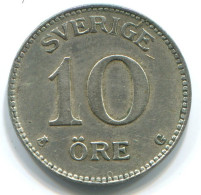 10 ORE 1929 SUÈDE SWEDEN ARGENT Pièce #WW1090.F.A - Svezia