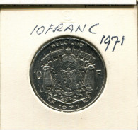 10 FRANCS 1971 FRENCH Text BÉLGICA BELGIUM Moneda #AR293.E.A - 10 Frank