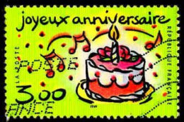 France Poste Obl Yv:3242 Mi:3385 Joyeux Anniversaire (Obl.mécanique) - Used Stamps