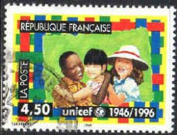 France Poste Obl Yv:3033 Mi:3175 Unicef (Beau Cachet Rond) - Gebruikt