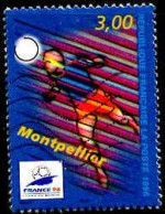 France Poste Obl Yv:3012a Mi: France 98 Coupe Du Monde Montpellier (Lign.Ondulées) - Usados