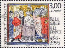 France Poste Obl Yv:3024 De La Gaule A La France 496-1996 Clovis (Tableau) (TB Cachet Rond) - Used Stamps