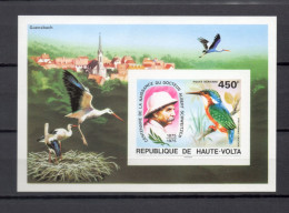 HAUTE VOLTA  BLOC   N° 5AF  NON DENTELE   NEUF SANS CHARNIERE  COTE ? €    OISEAUX ANIMAUX SCHWEITZER - Haute-Volta (1958-1984)