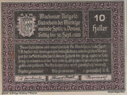 10 HELLER 1918-1921 Stadt WACHAU Niedrigeren Österreich Notgeld #PD935 - [11] Emissions Locales